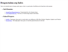 Tablet Screenshot of dragonanime.org